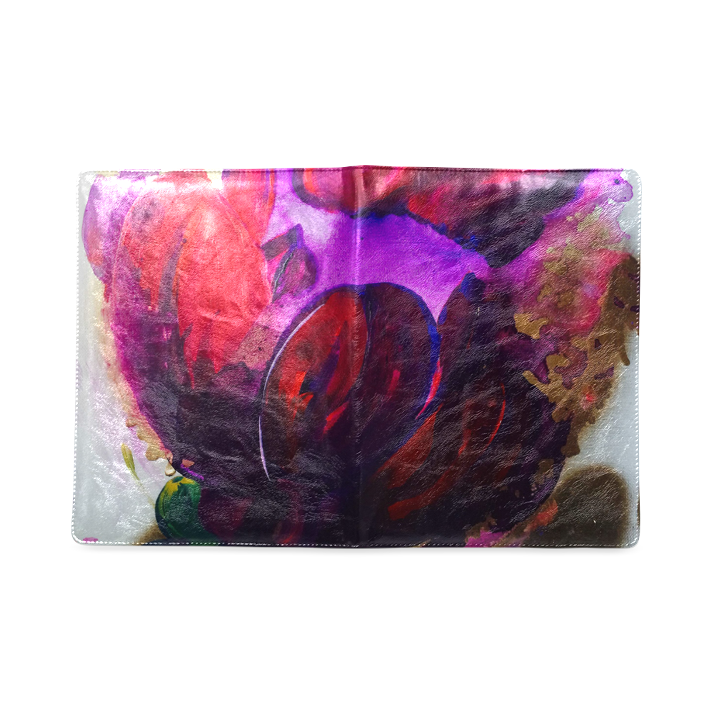 Purple Poppies Flowers Custom NoteBook B5