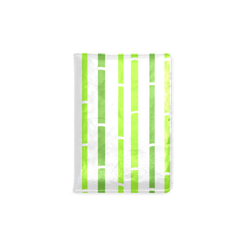 Bamboo wonderful Lapto cover : wild green and white Art Custom NoteBook A5