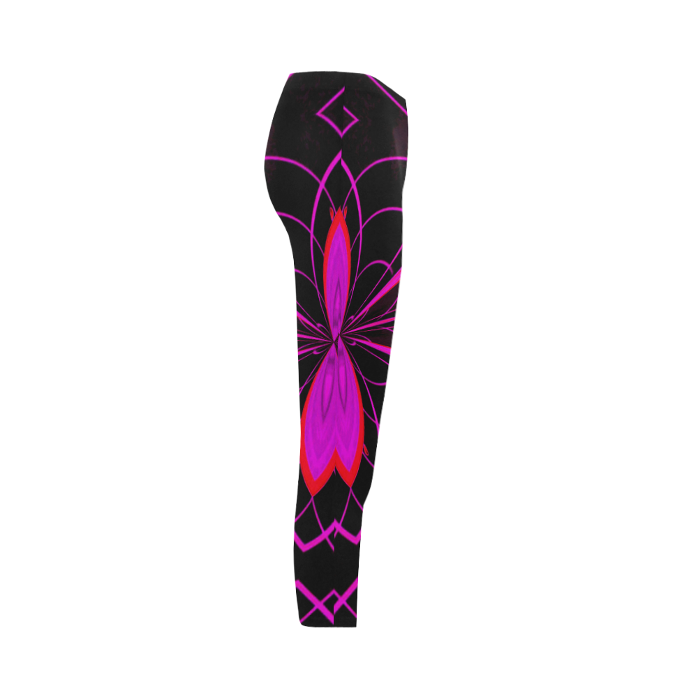 pINK N pURPLE pUZZLE Capri Legging (Model L02)