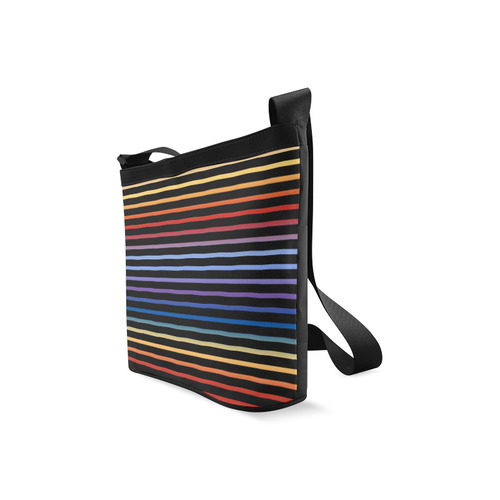 Narrow Flat Stripes Pattern Colored Crossbody Bags (Model 1613)