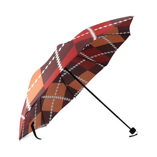 Old Vintage artistic umbrella : Designers brown edition Foldable Umbrella (Model U01)