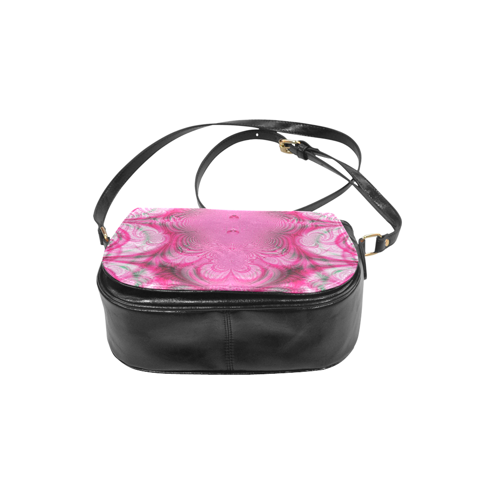 Cotton Candy Swirls Fractal Classic Saddle Bag/Small (Model 1648)
