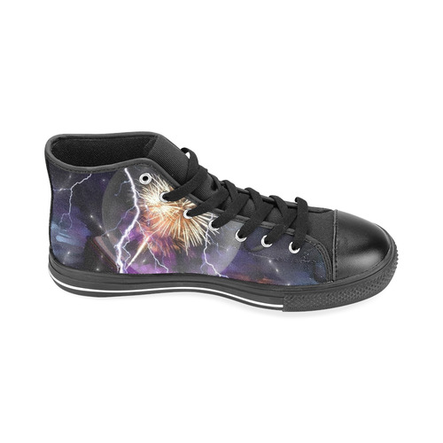 Space Night by Artdream Men’s Classic High Top Canvas Shoes /Large Size (Model 017)