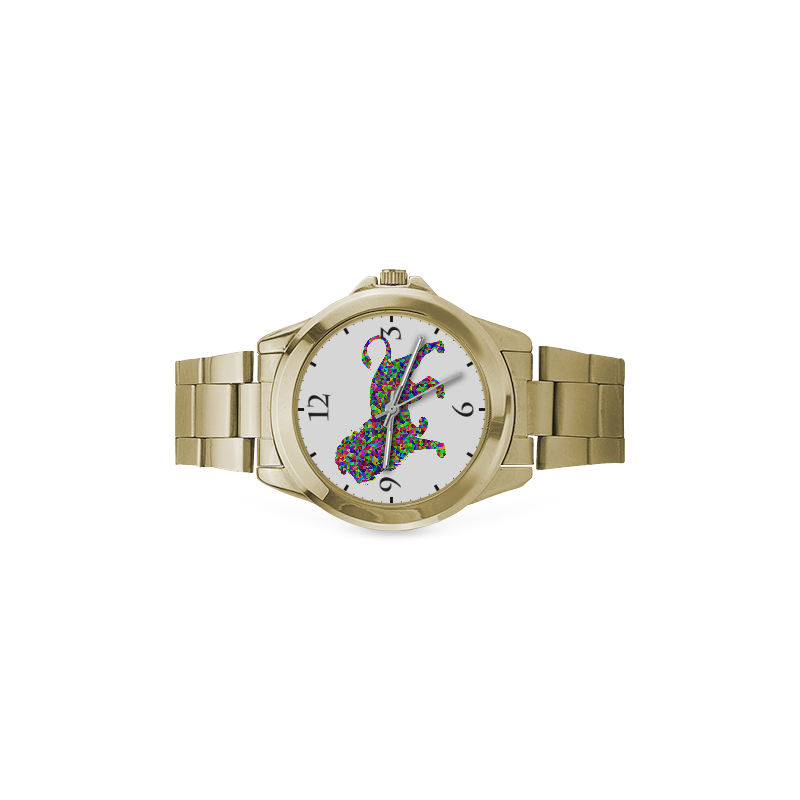 Abstract Triangle Lion Custom Gilt Watch(Model 101)