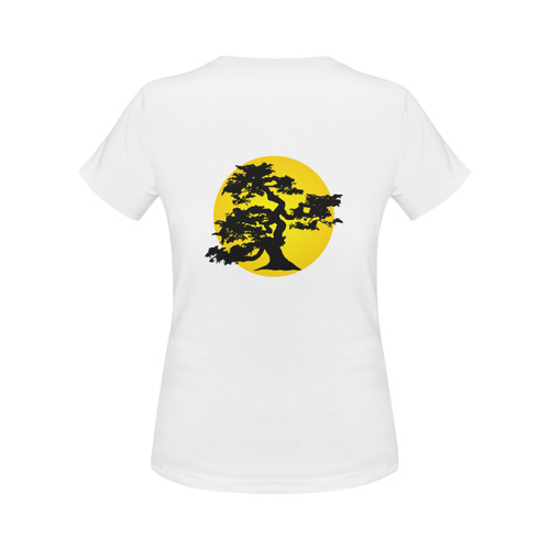 Bonsai Silhouette Sun Women's Classic T-Shirt (Model T17）