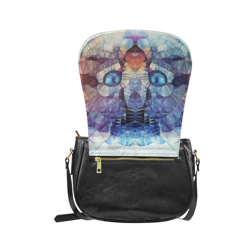 abstract kitten, cat Classic Saddle Bag/Small (Model 1648)