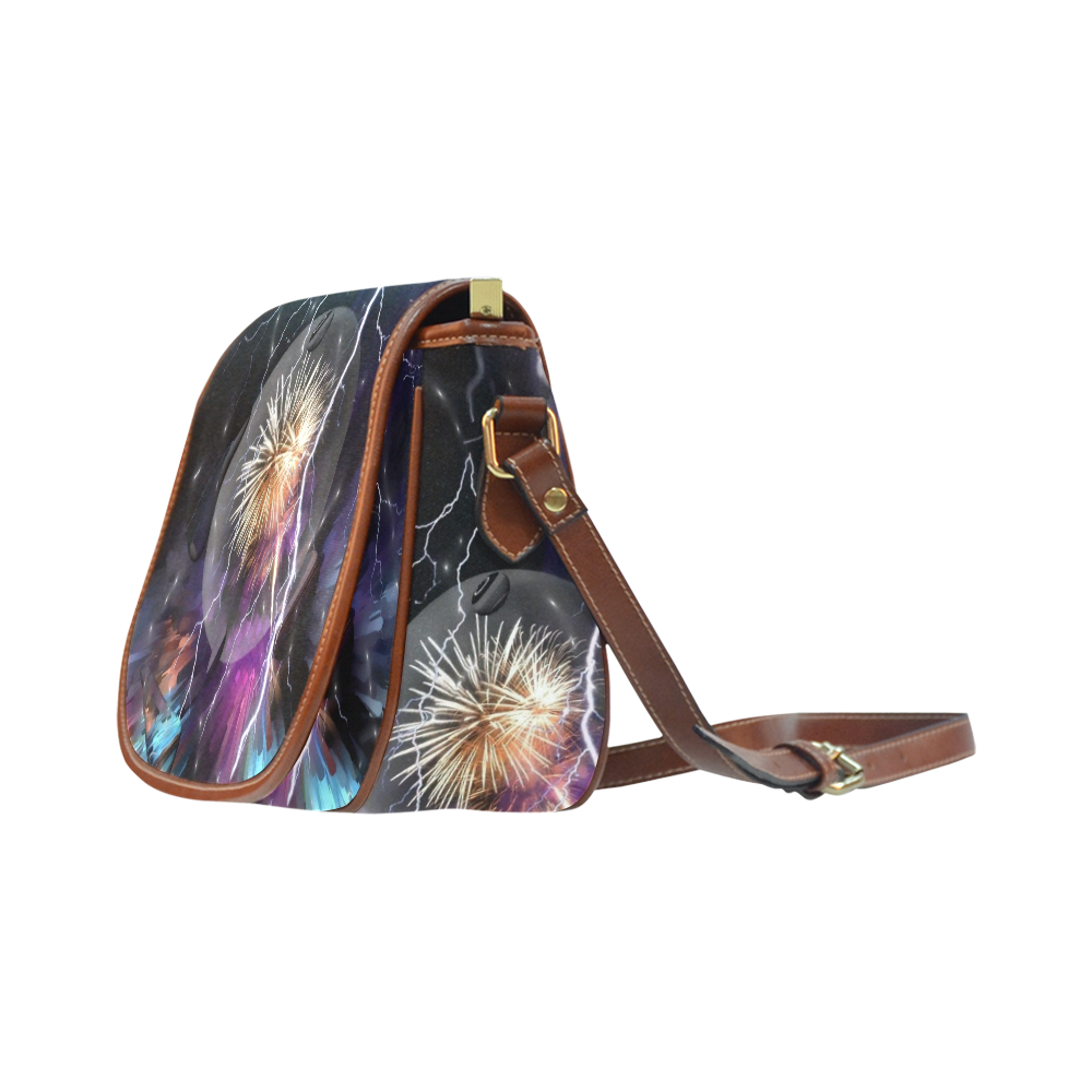 Space Night by Artdream Saddle Bag/Small (Model 1649) Full Customization