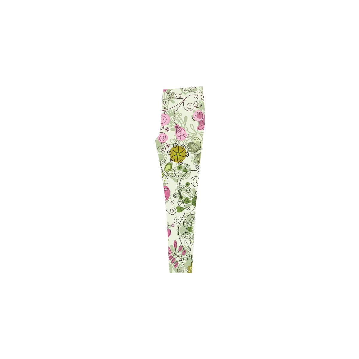 doodle flowers, flower Cassandra Women's Leggings (Model L01)