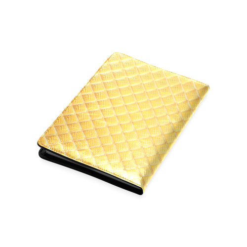 Gleaming Golden Plate Custom NoteBook A5