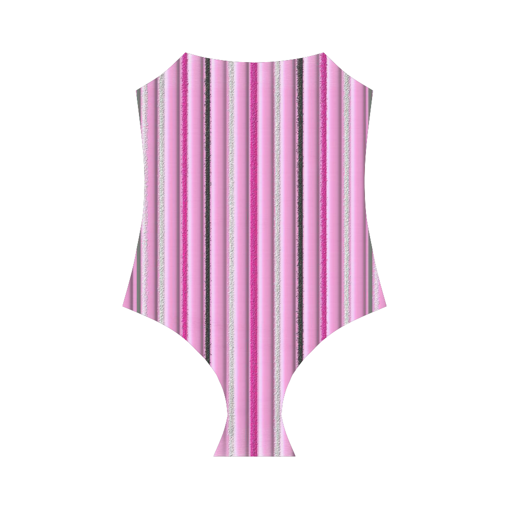 Pink Glamour Strap Swimsuit ( Model S05)