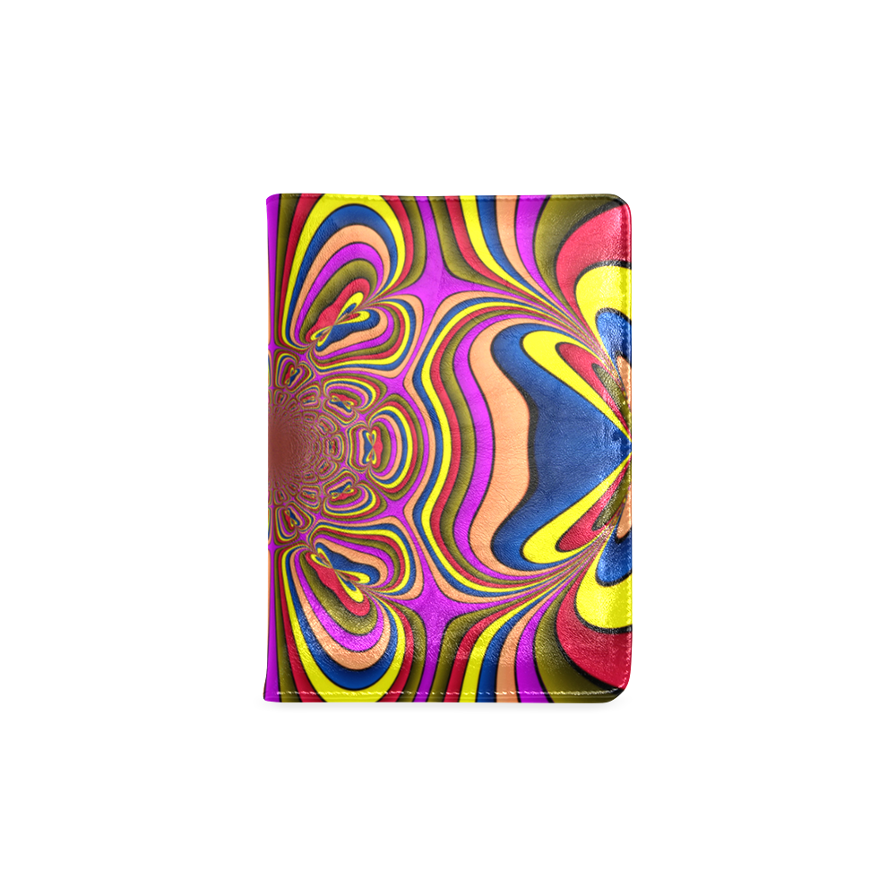 Yellow Lilac Abstract Flower Custom NoteBook A5