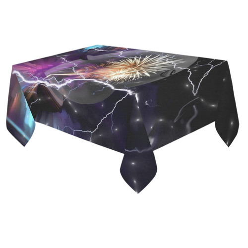 Space Night by Artdream Cotton Linen Tablecloth 60"x 84"