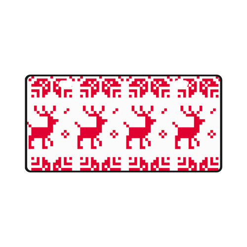 Nordic Reindeer inspired pattern : red and white designers white designers Plate edition License Plate