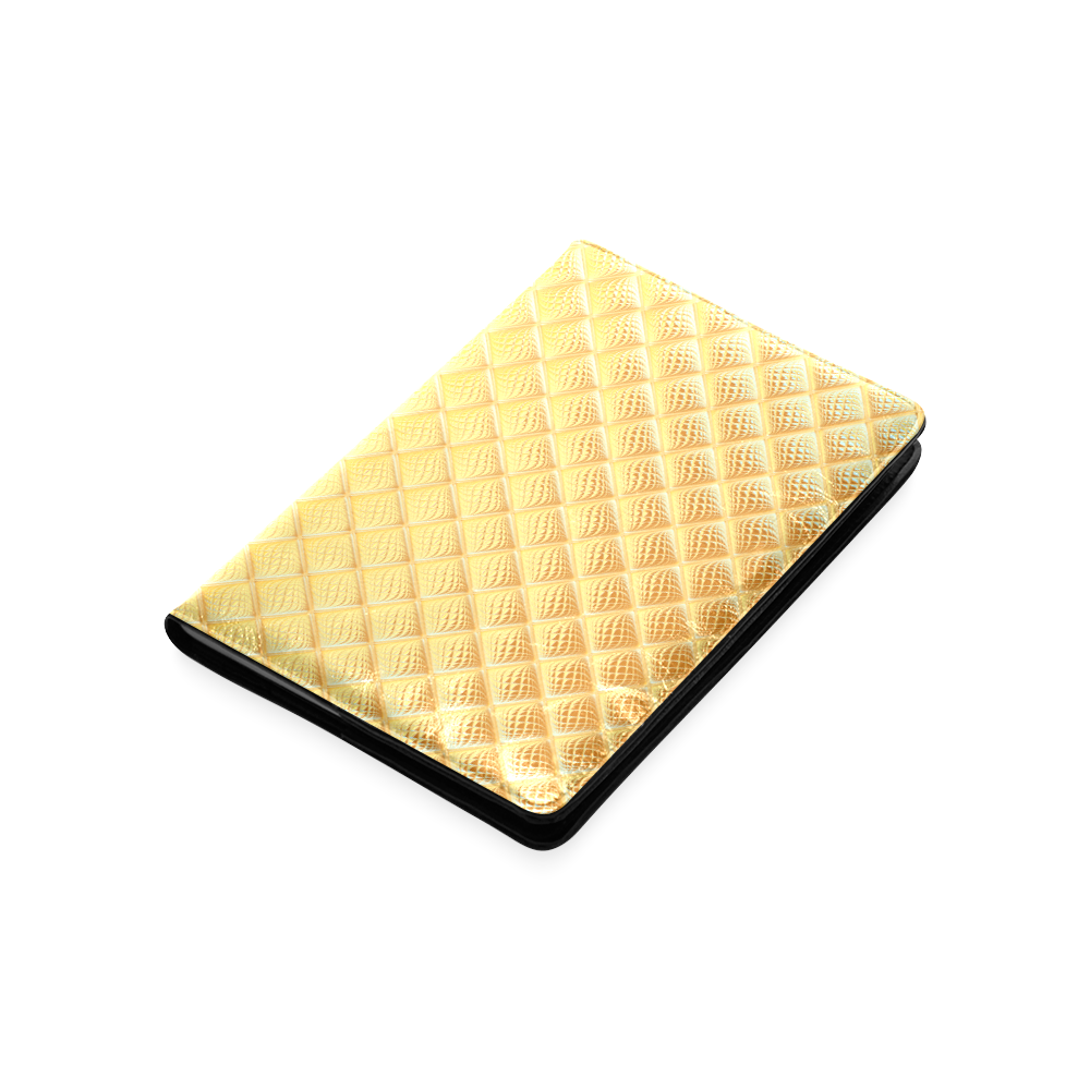 Gleaming Golden Plate Custom NoteBook A5