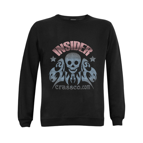 INSIDER SKULL WITH EFFEKT Gildan Crewneck Sweatshirt(NEW) (Model H01)