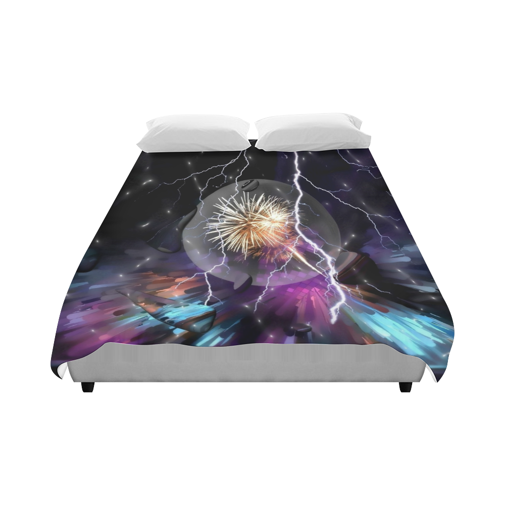 Space Night by Artdream Duvet Cover 86"x70" ( All-over-print)
