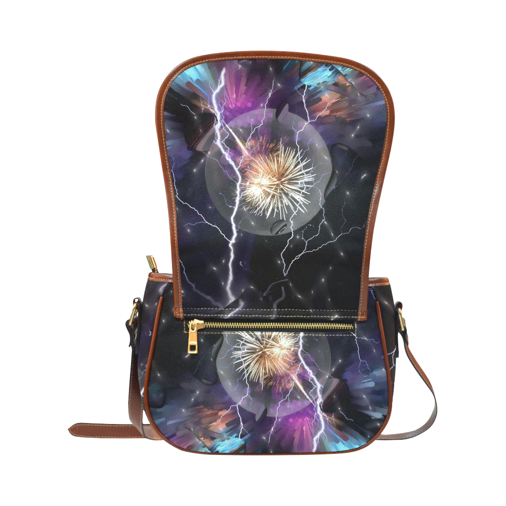 Space Night by Artdream Saddle Bag/Small (Model 1649) Full Customization