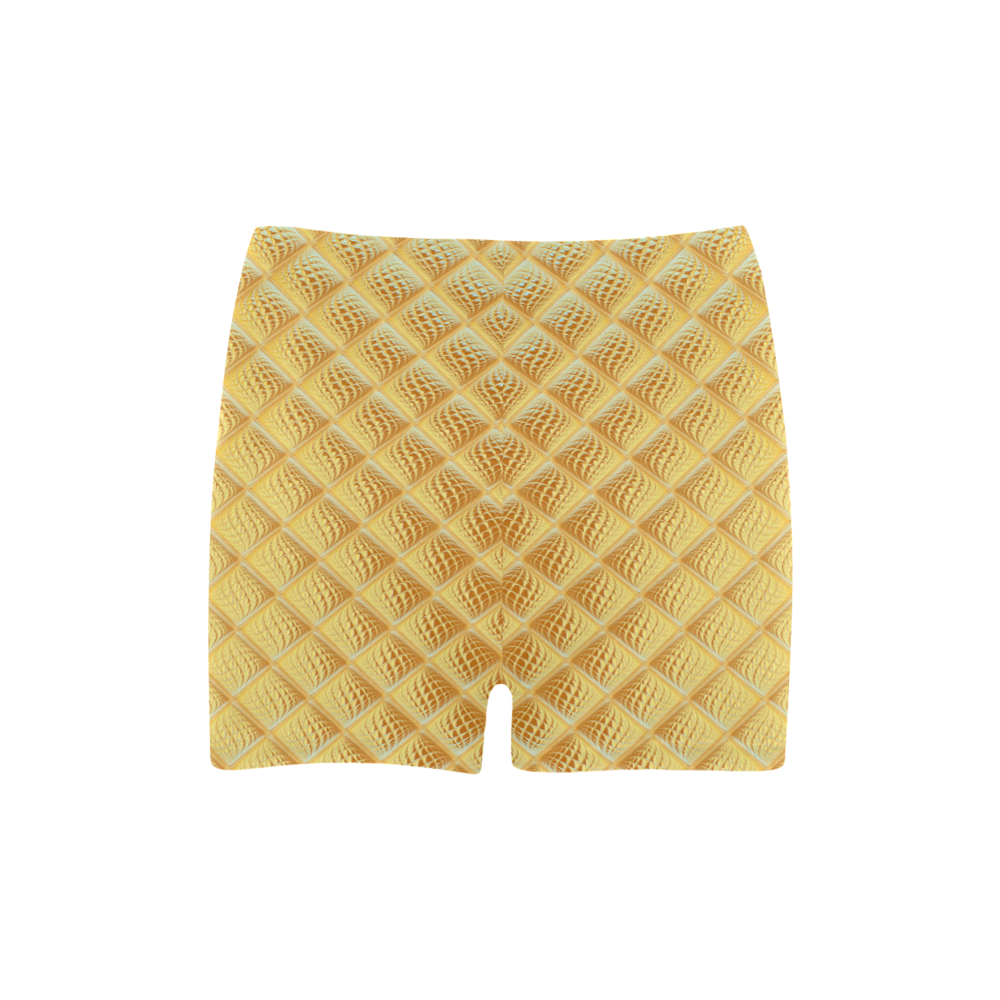 Gleaming Golden Plate Briseis Skinny Shorts (Model L04)
