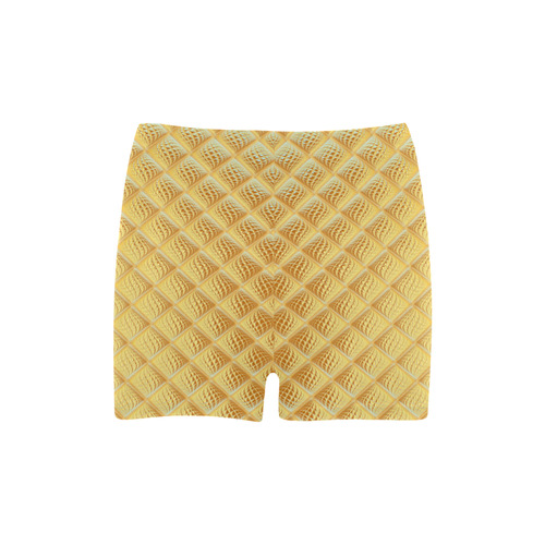 Gleaming Golden Plate Briseis Skinny Shorts (Model L04)