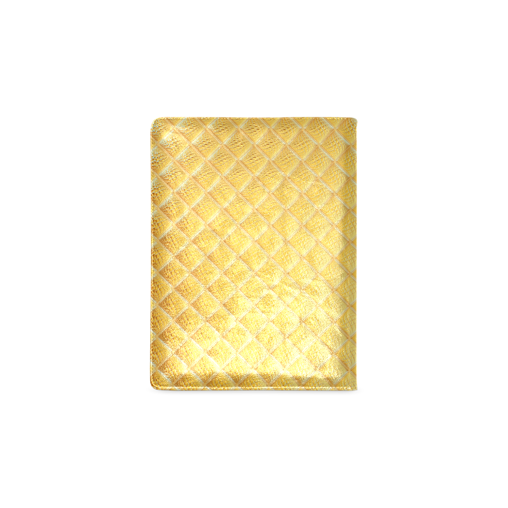 Gleaming Golden Plate Custom NoteBook B5