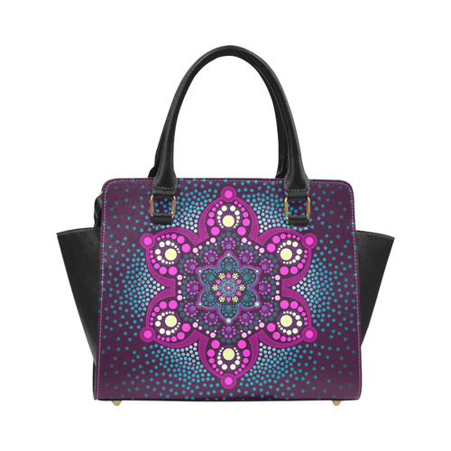 Dot painting meets mandalas 16 - 3 Classic Shoulder Handbag (Model 1653)