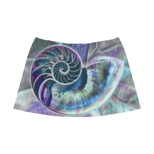 Wonderful Iridescent SHELL SNAIL Mnemosyne Women's Crepe Skirt (Model D16)