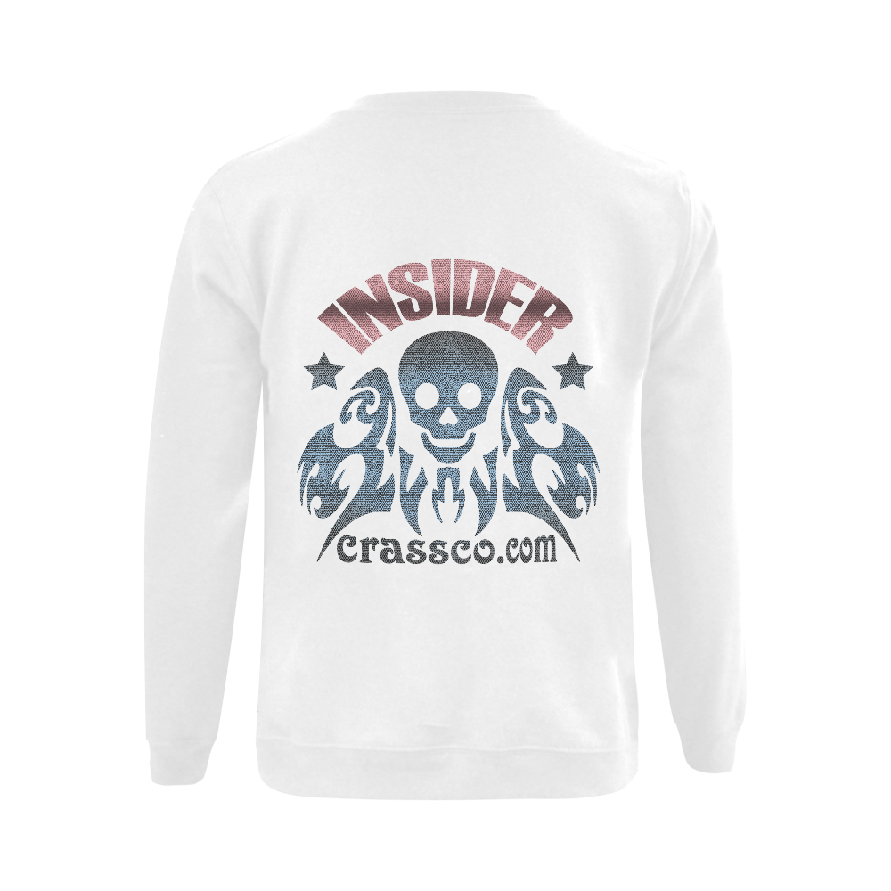INSIDER SKULL WITH EFFEKT Gildan Crewneck Sweatshirt(NEW) (Model H01)