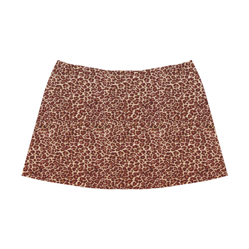 Leopard Mnemosyne Women's Crepe Skirt (Model D16)