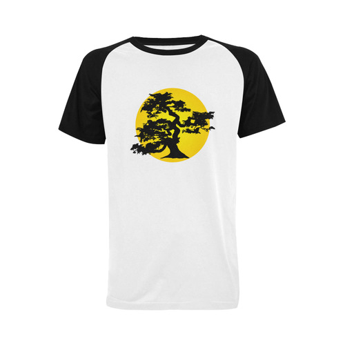 Bonsai Sun Men's Raglan T-shirt Big Size (USA Size) (Model T11)