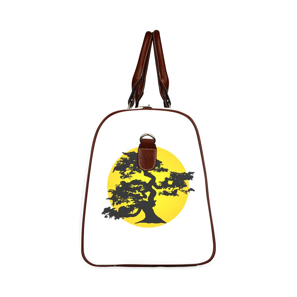Bonsai Silhouette Sun Waterproof Travel Bag/Large (Model 1639)