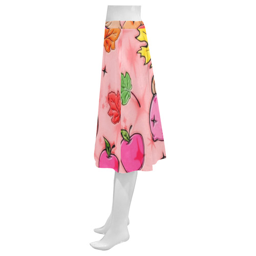 Popart Fall by Popart Lover Mnemosyne Women's Crepe Skirt (Model D16)