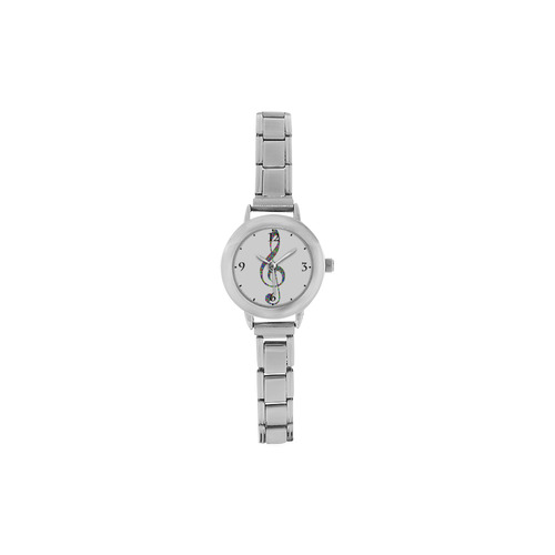 Abstract Triangle Music Note Women's Italian Charm Watch(Model 107)