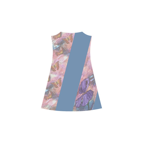 Two-Tone Pastel Monarchs Alcestis Slip Dress (Model D05)