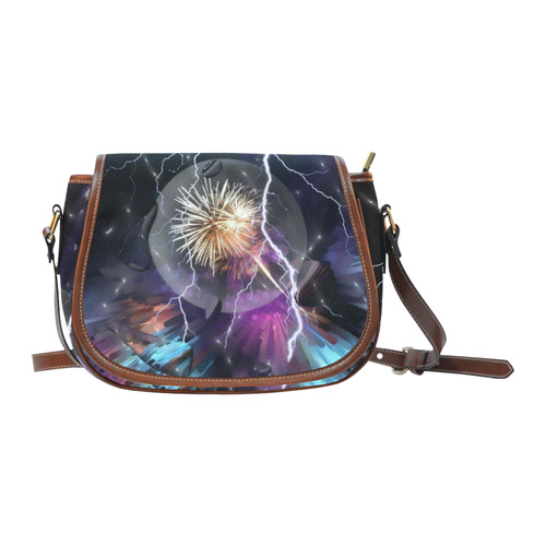 Space Night by Artdream Saddle Bag/Large (Model 1649)