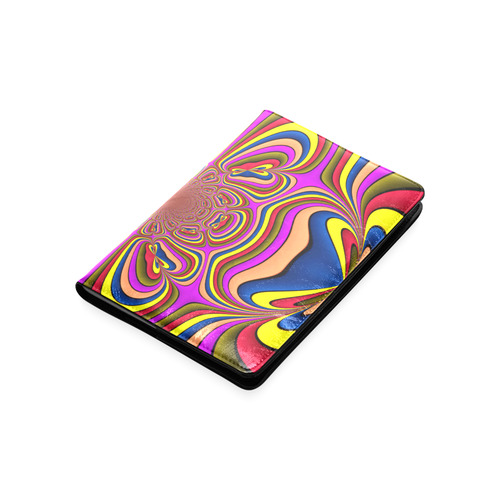 Yellow Lilac Abstract Flower Custom NoteBook A5