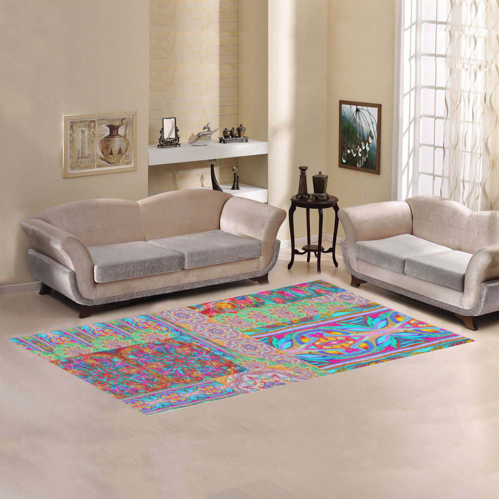 colors Area Rug 7'x3'3''