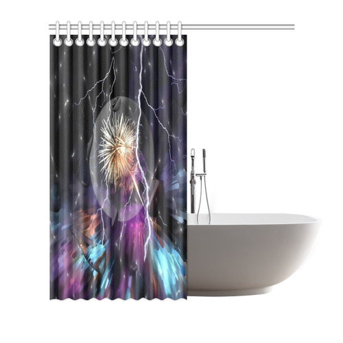 Space Night by Artdream Shower Curtain 72"x72"
