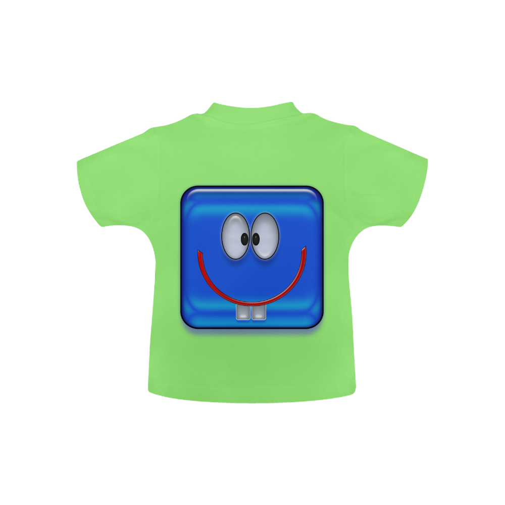 square smile blue Baby Classic T-Shirt (Model T30)