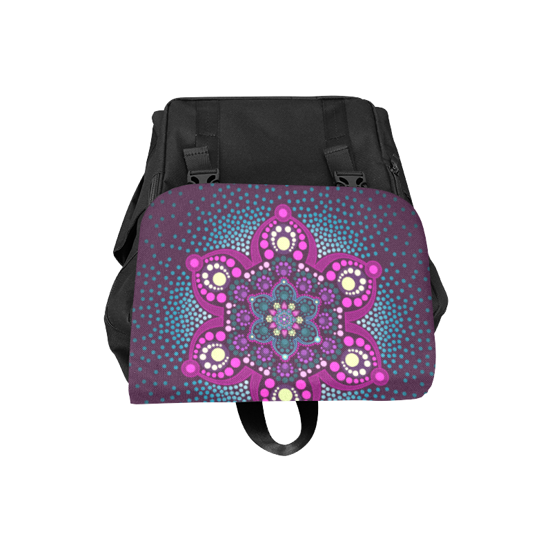 Dot painting meets mandalas 3 - 16 Casual Shoulders Backpack (Model 1623)