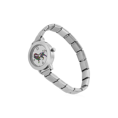 Abstract Triangle Lion Women's Italian Charm Watch(Model 107)