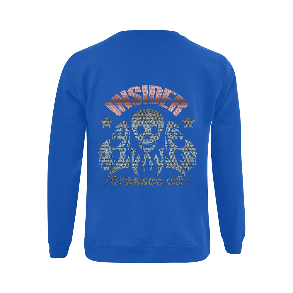 INSIDER SKULL WITH EFFEKT Gildan Crewneck Sweatshirt(NEW) (Model H01)