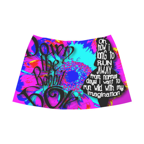 down the rabbit hole Mnemosyne Women's Crepe Skirt (Model D16)
