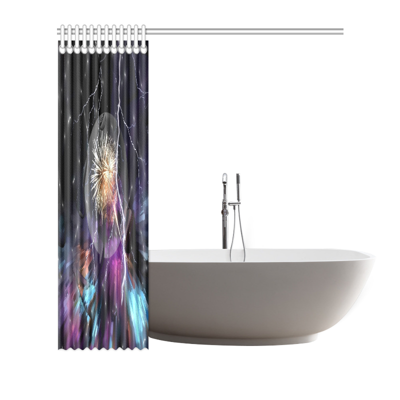 Space Night by Artdream Shower Curtain 72"x72"