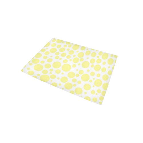 yellow polka dots Area Rug 5'x3'3''