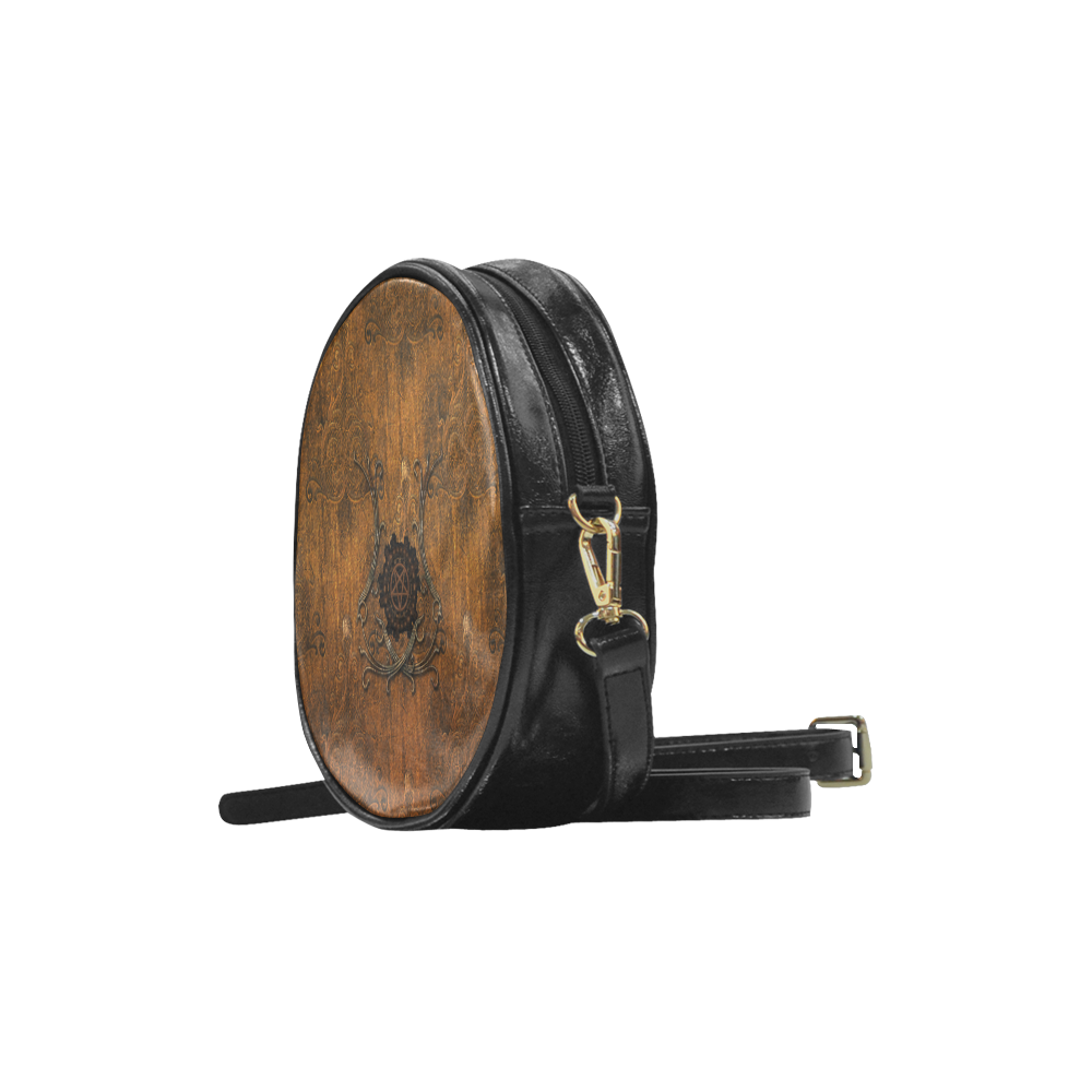 Beautiful noble vintage design Round Sling Bag (Model 1647)