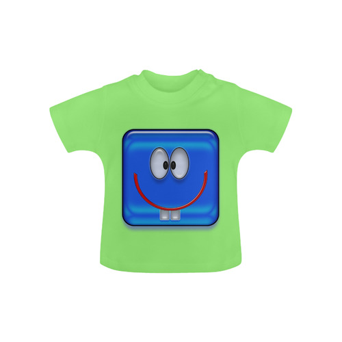square smile blue Baby Classic T-Shirt (Model T30)