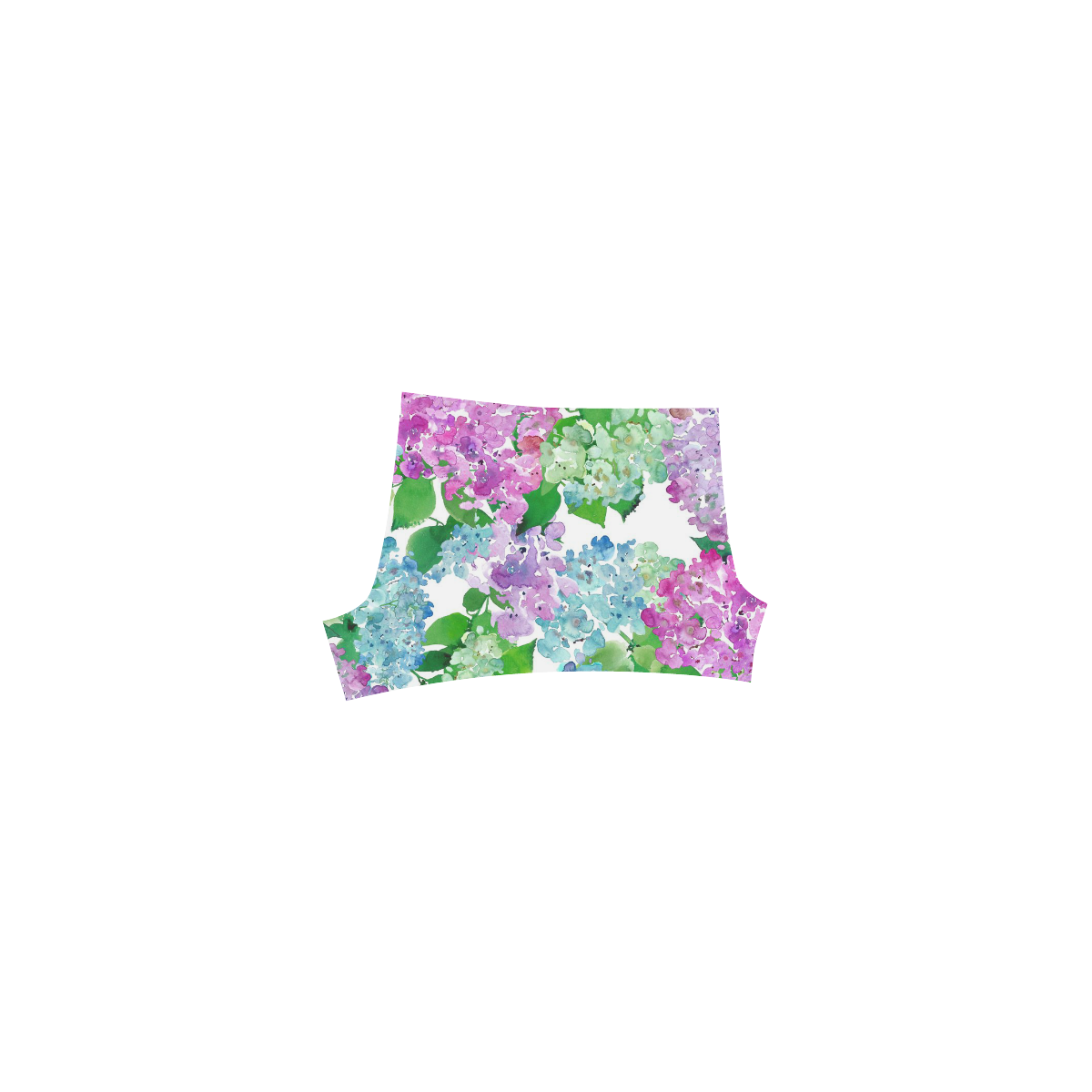 Watercolor Hydrangea, flower, flowers Briseis Skinny Shorts (Model L04)