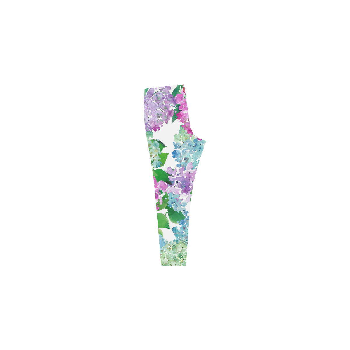 Watercolor Hydrangea, flower, flowers Cassandra Women's Leggings (Model L01)