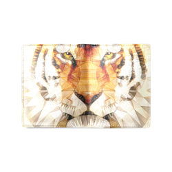 abstract tiger Men's Leather Wallet (Model 1612)