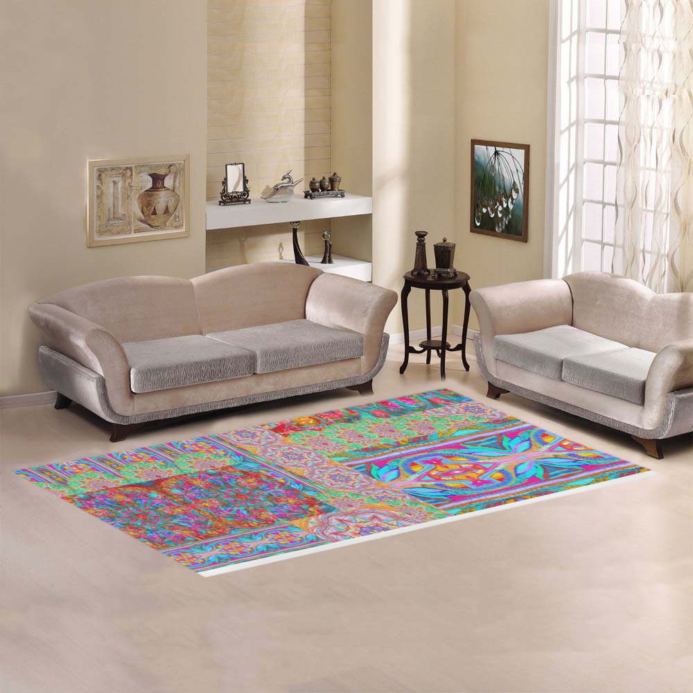 colors Area Rug 7'x3'3''